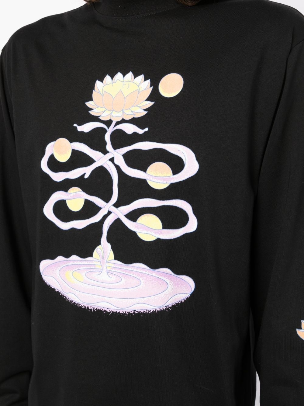 graphic-print jersey-knit sweatshirt - 5
