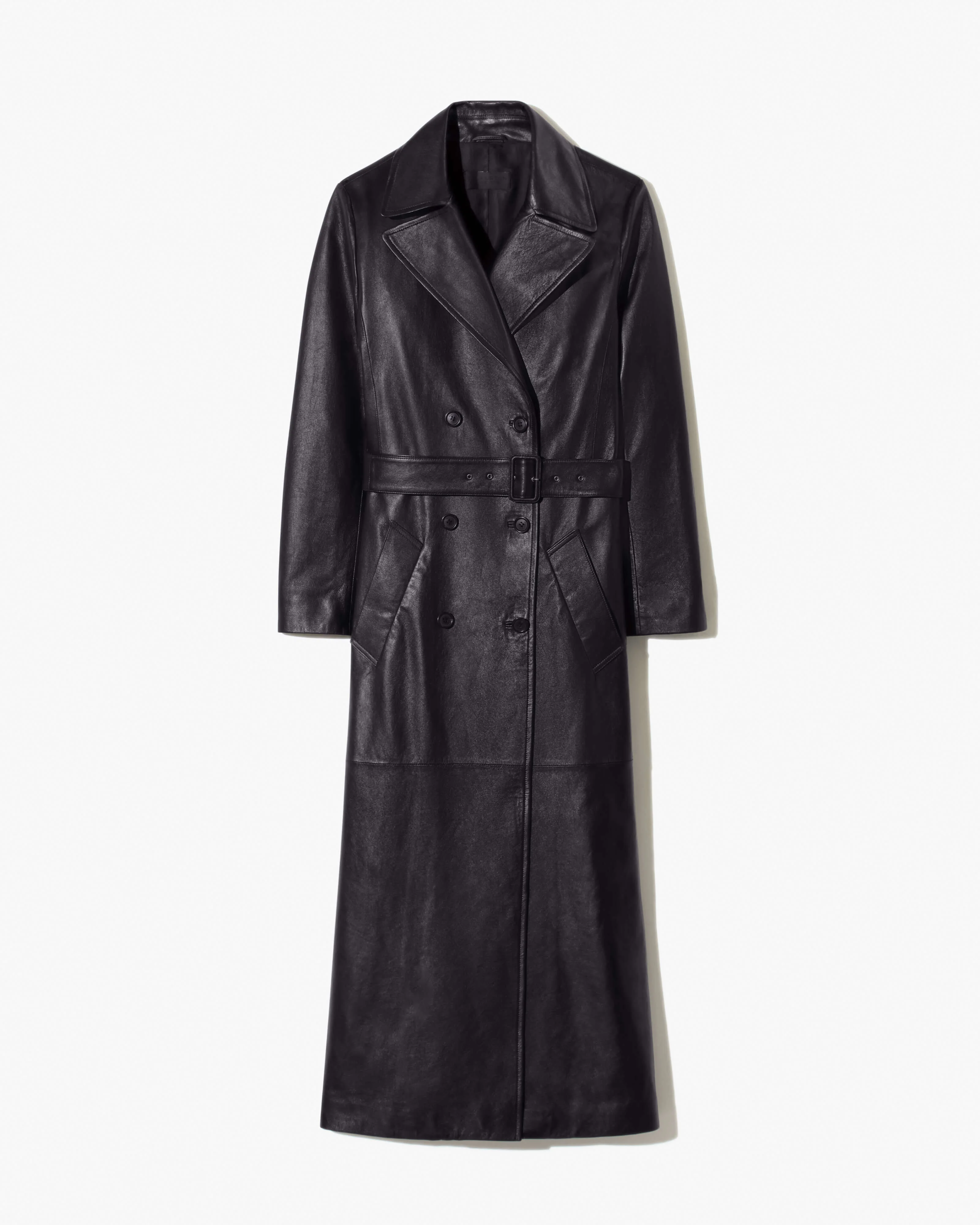 ARSENE LEATHER TRENCH COAT - 1