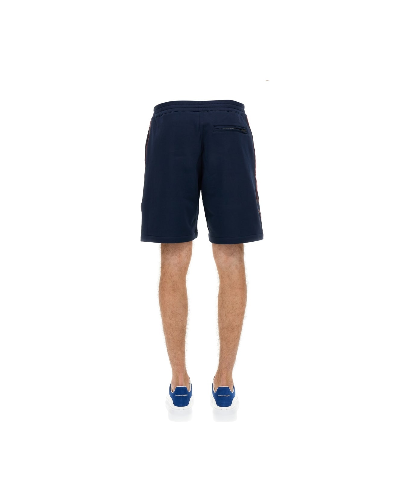 Bermuda Shorts With Selvedge Logo Band - 4