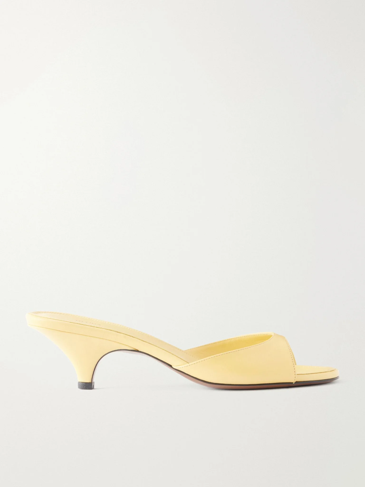 Hynia 40 leather mules Pastel yellow - 1