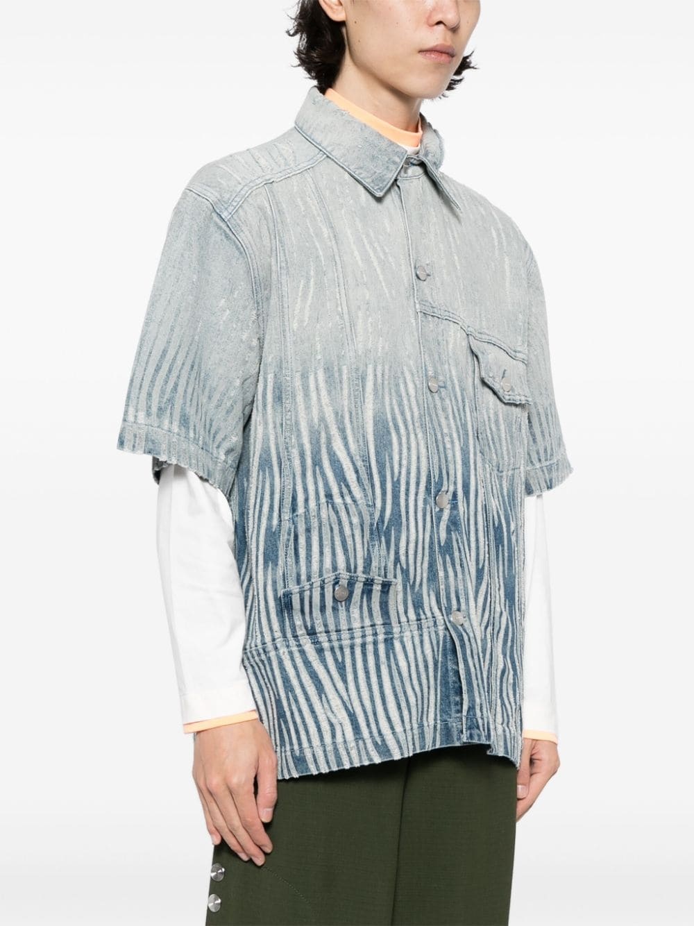 organic cotton short-sleeve jacket - 3