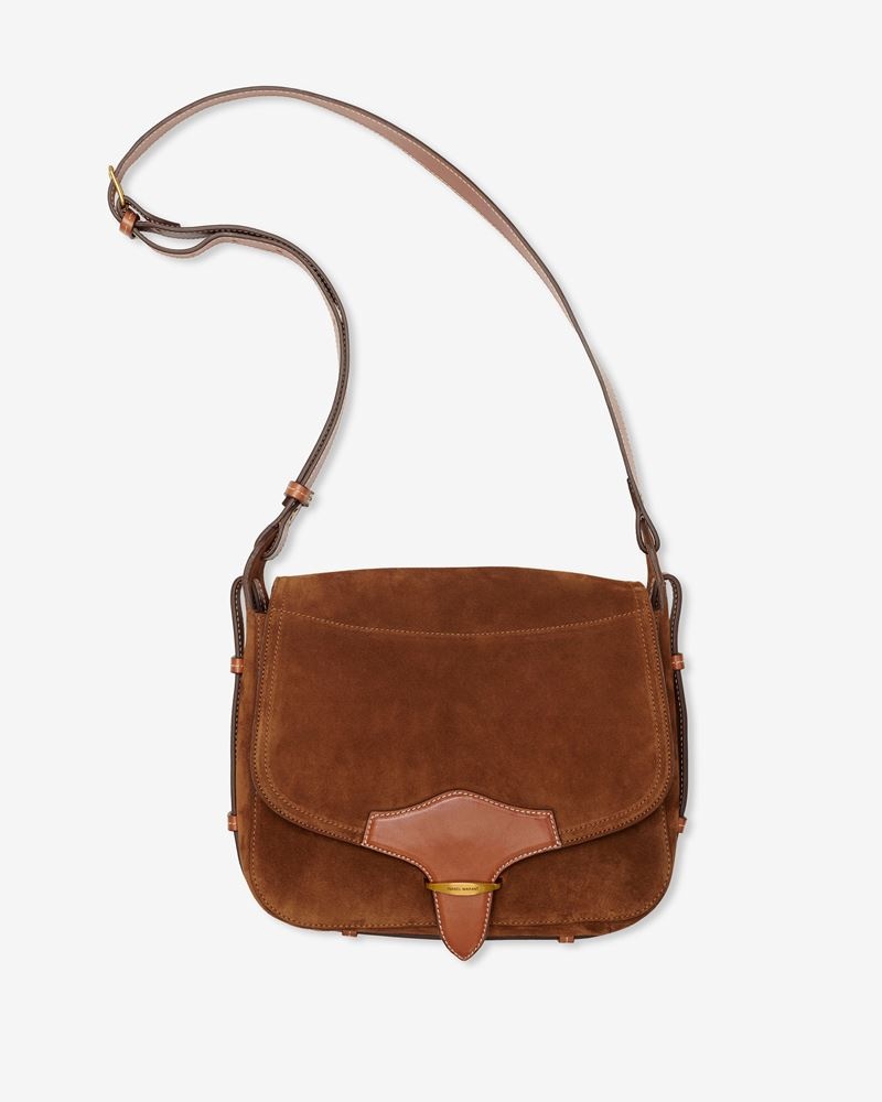 BOTSY BIG BESACE SATCHEL BAG IN SUEDE - 3