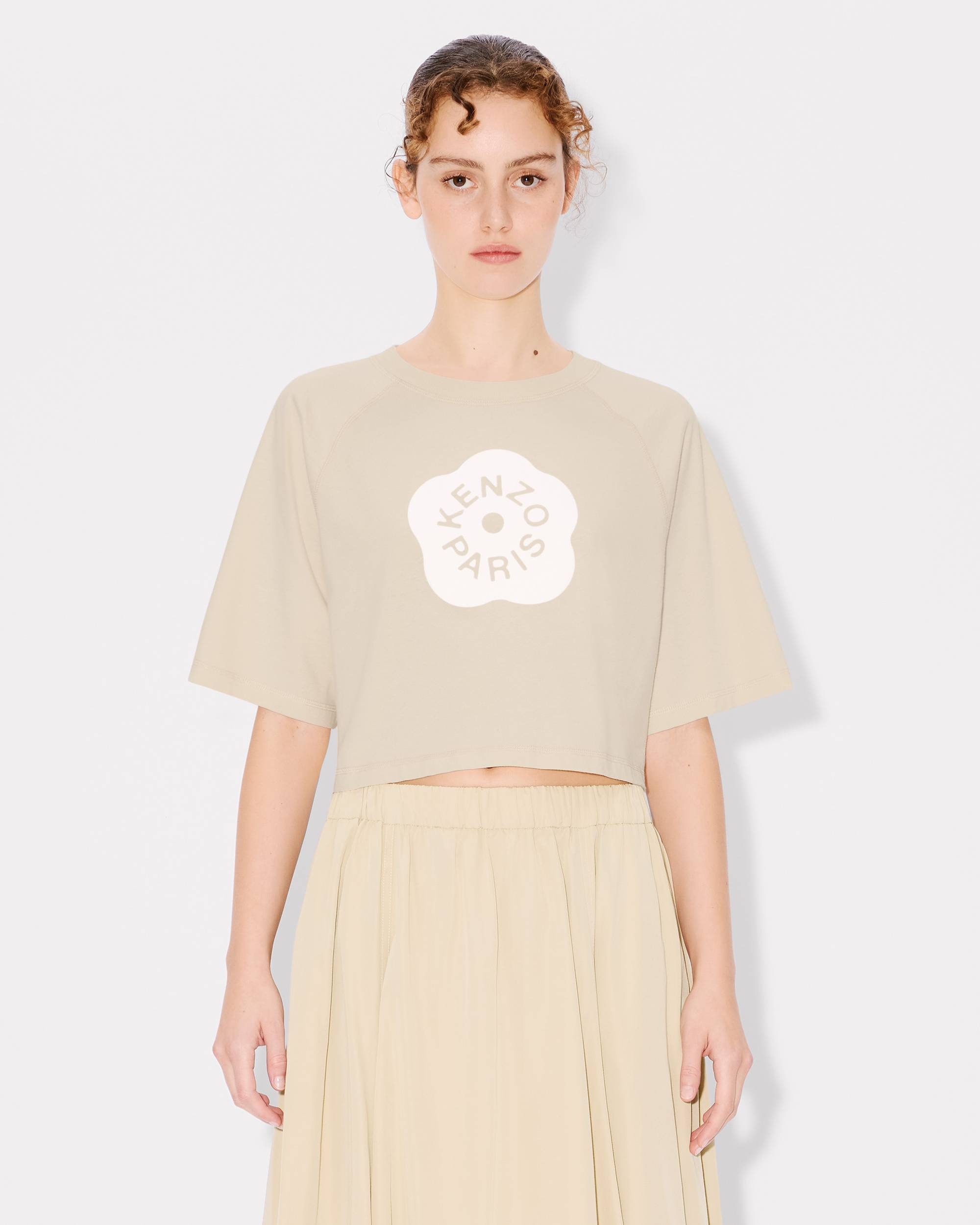 'Boke Flower 2.0' cropped T-shirt in cotton - 3