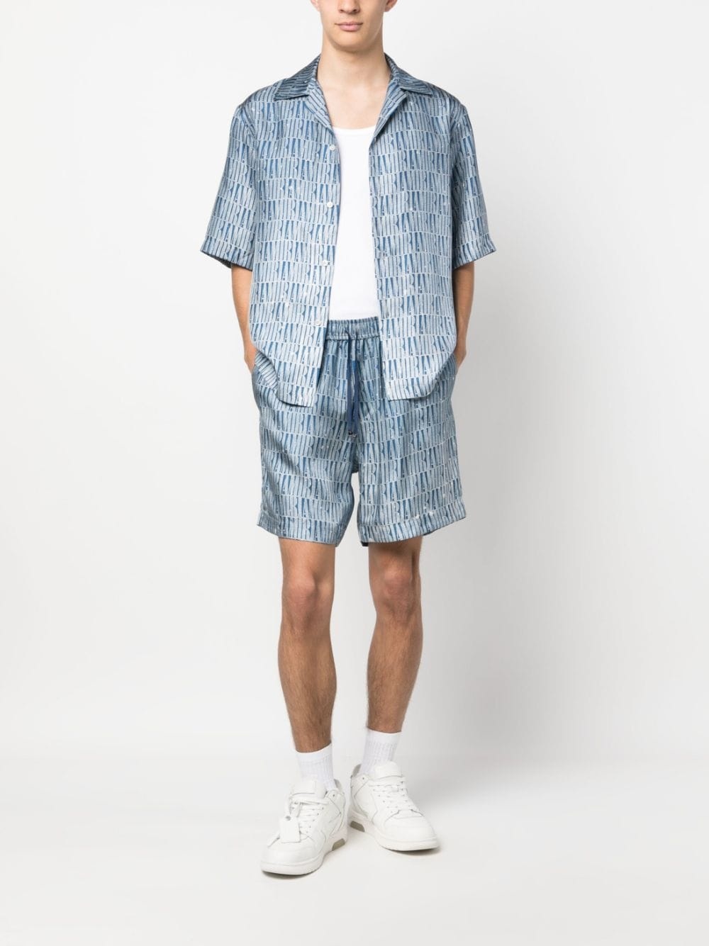 gradient drawstring shorts - 2