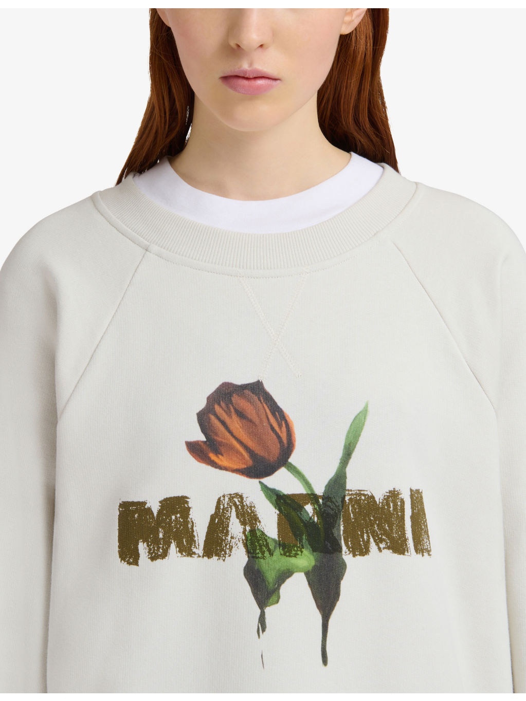 Logo-Print Round-Neck Cotton-Jersey Sweatshirt - 5