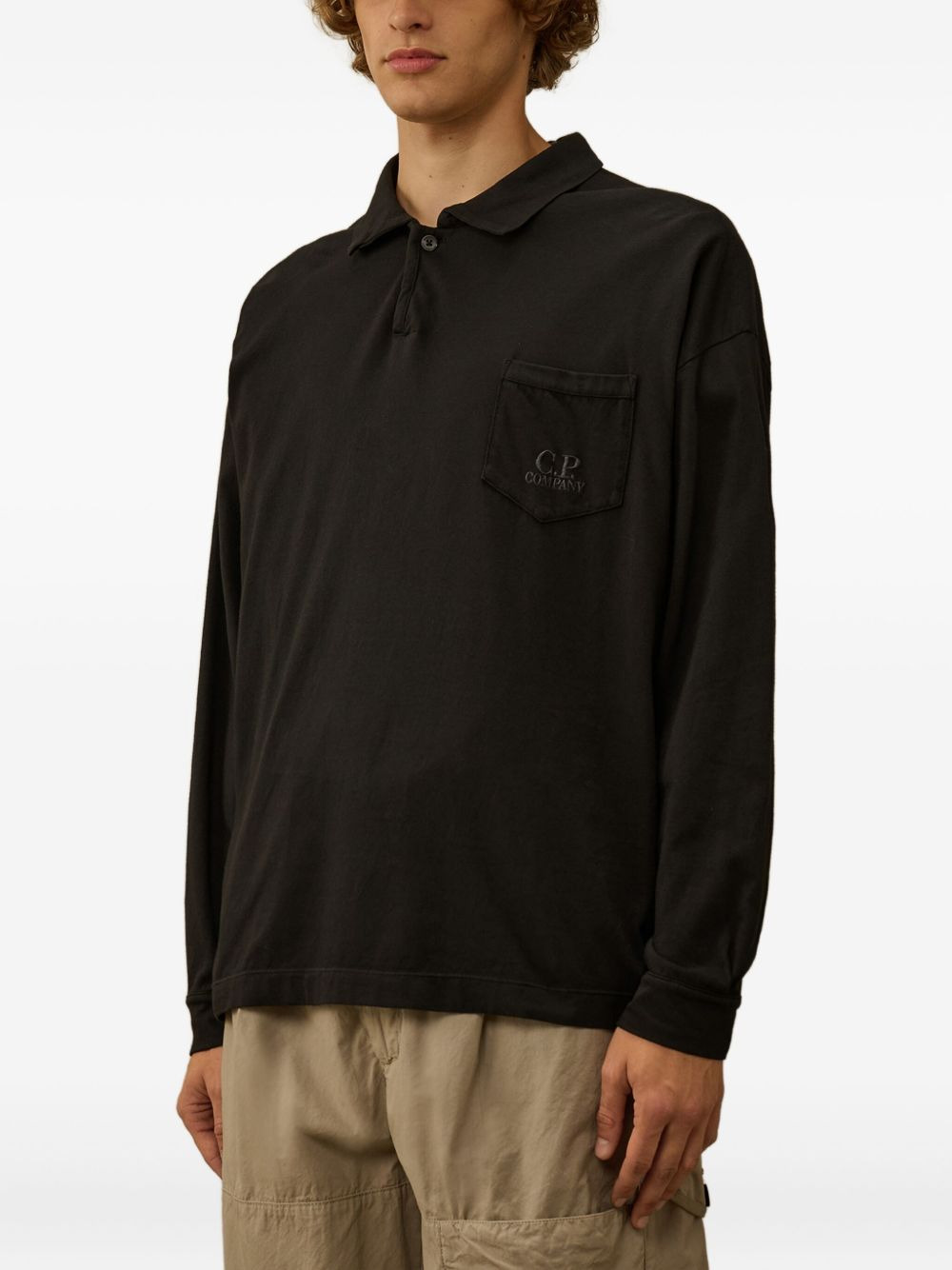 pocket longsleeved polo shirt - 3