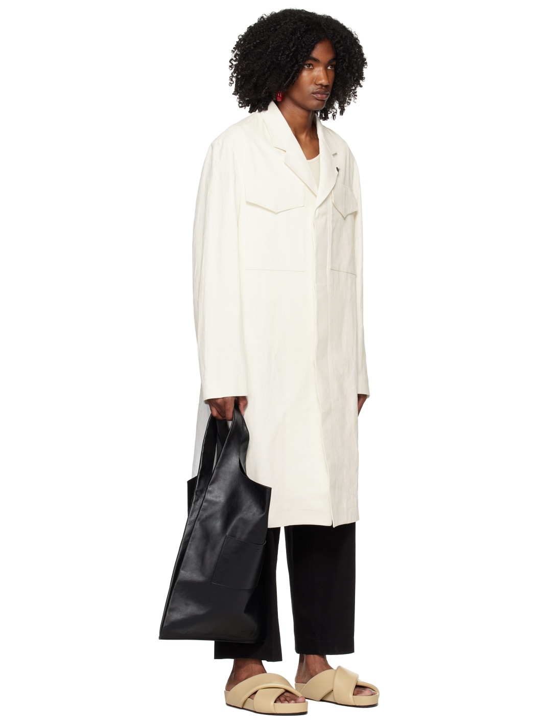 Off-White Flap Pocket Coat - 2