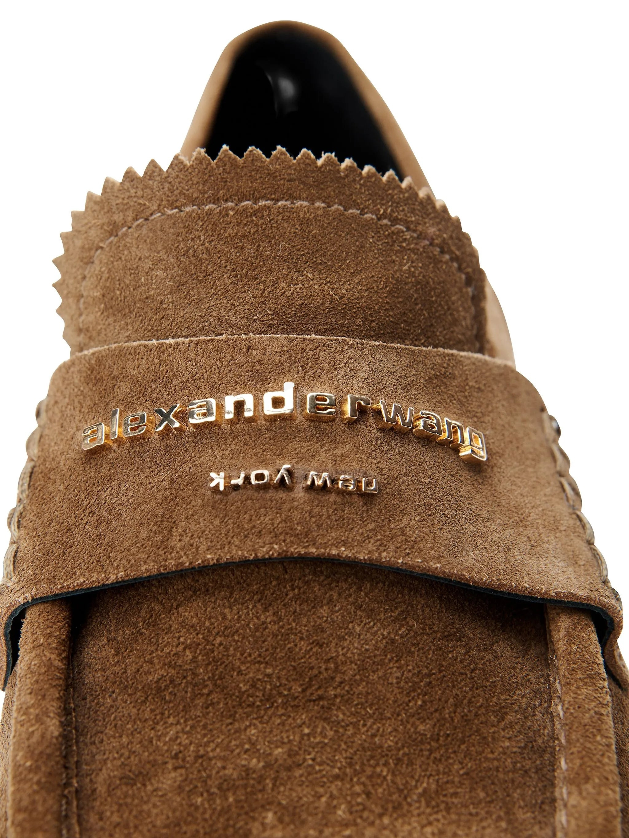 Alexander Wang Logo-plaque Suede Loafers - 3