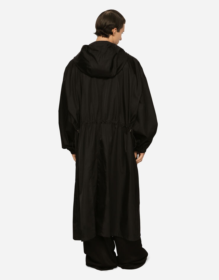 Multi-pocket nylon trench coat - 5