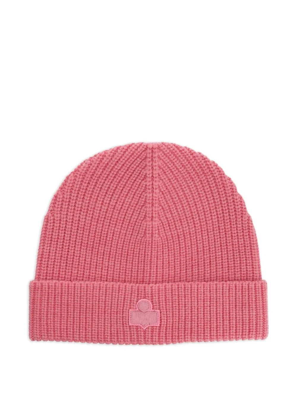 ribbed-knit logo beanie - 1