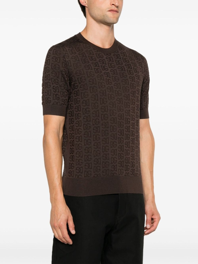 monogram-jacquard T-shirt 3