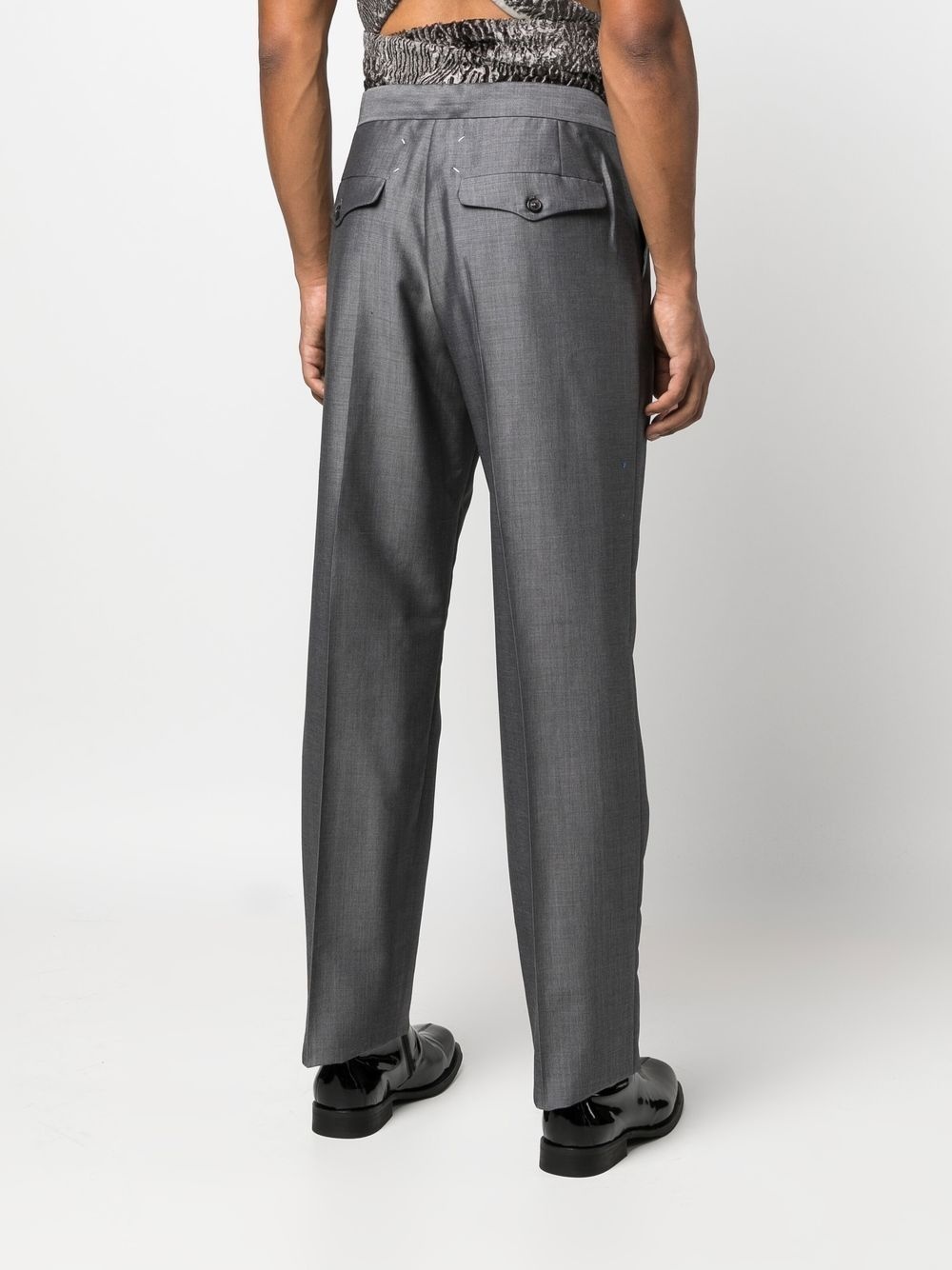 belted tapered trousers - 4