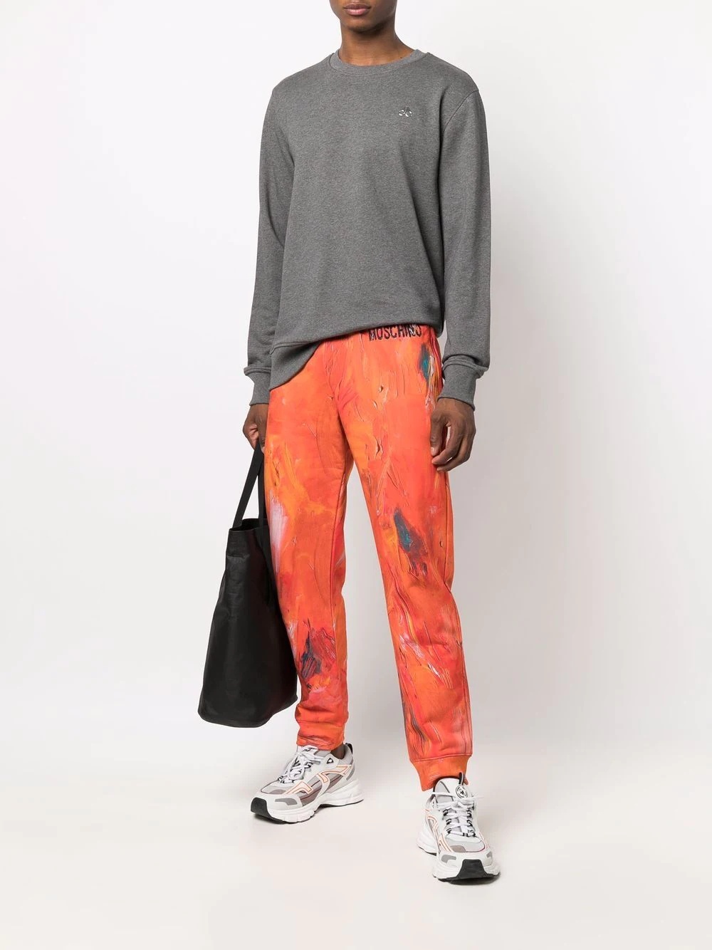 paint-effect joggers - 2