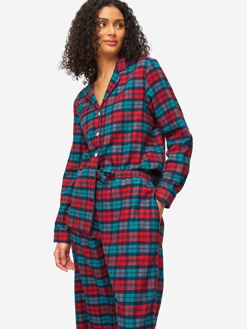 Women's Pyjamas Kelburn 26 Brushed Cotton Multi - 5