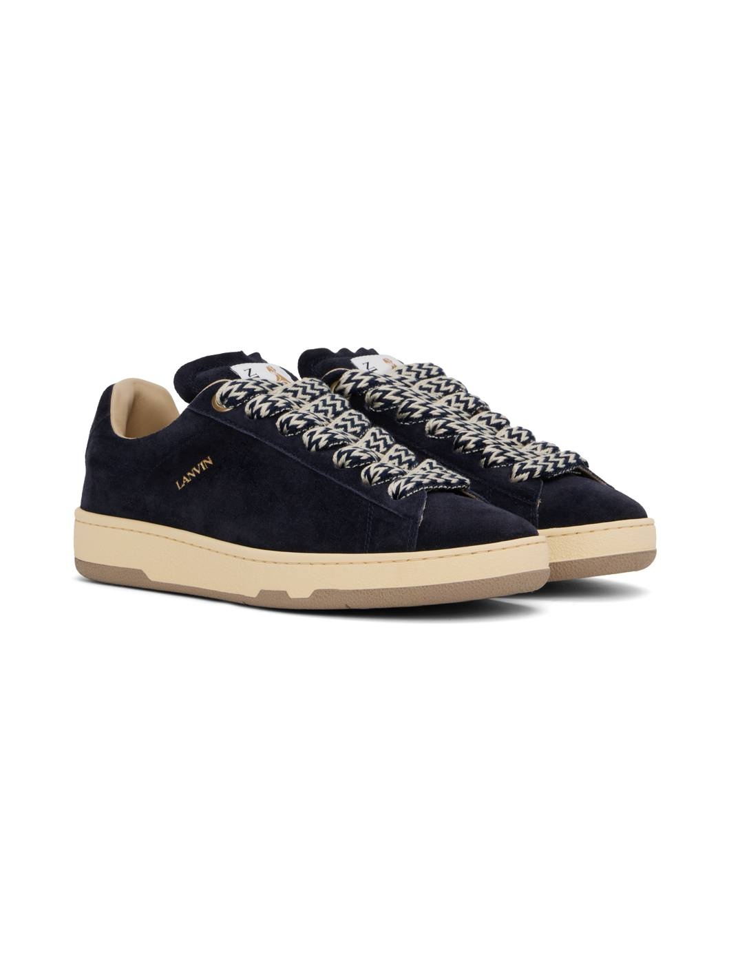 Navy Suede Curb Lite Sneakers - 4