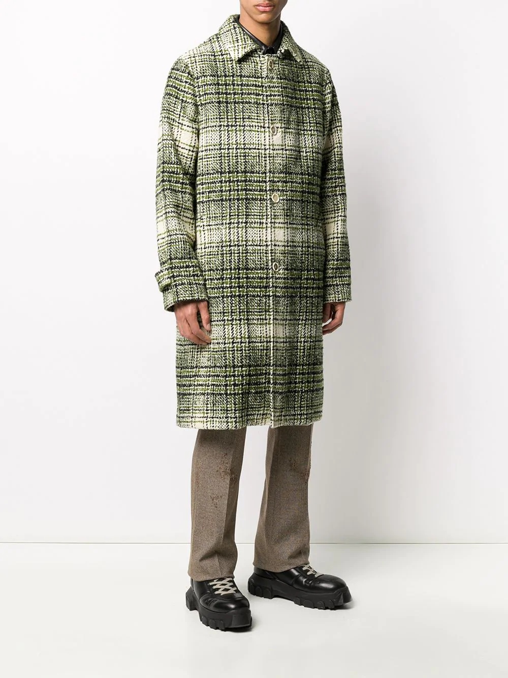 oversized check coat - 3