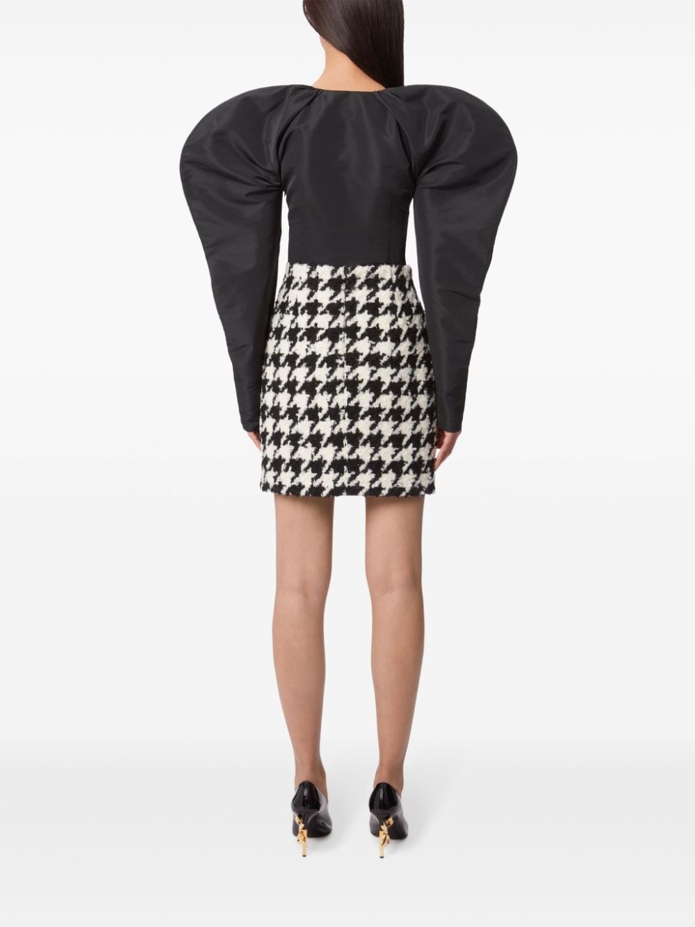 Houndstooth Mini Skirt - 4