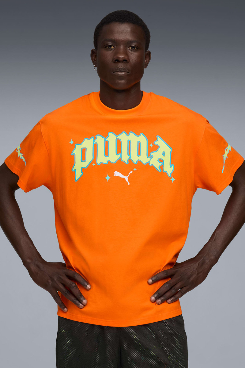 PUMA PUMA x RICK AND MORTY Men's Basketball Tee outlook