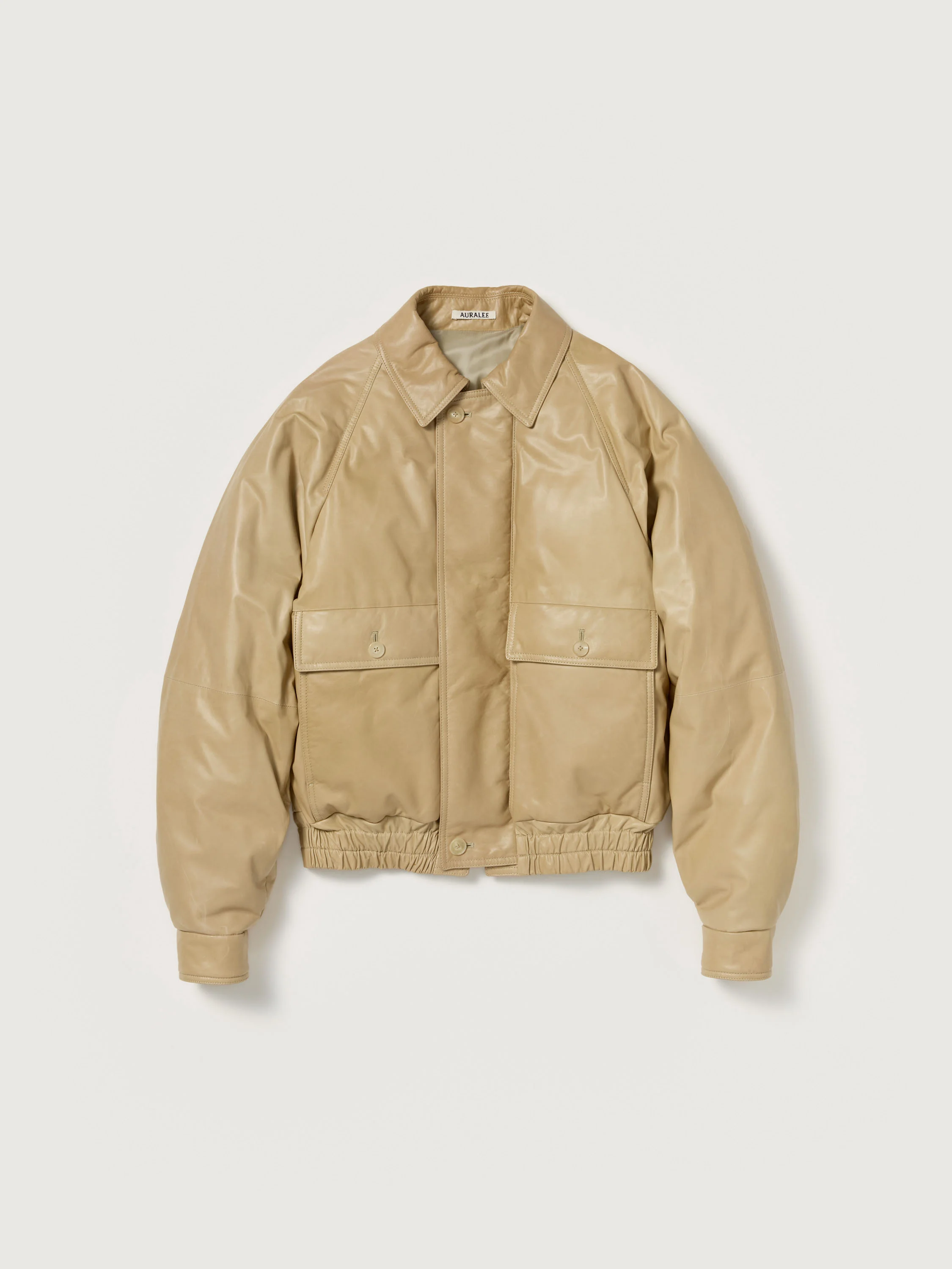 FINE CALF LEATHER DOWN BLOUSON - 1