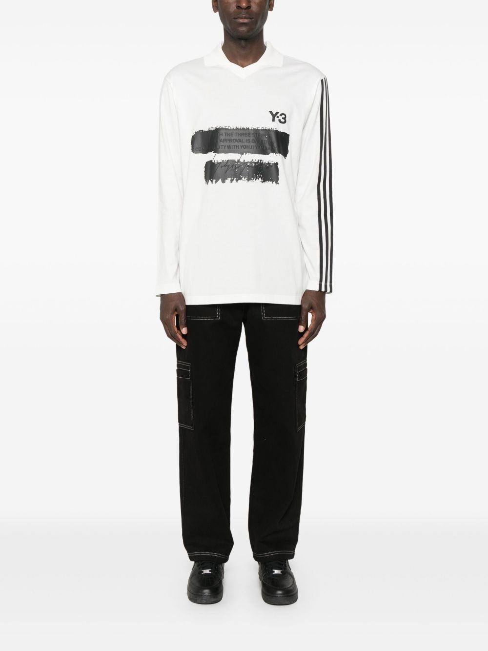 x adidas logo-print polo shirt - 2