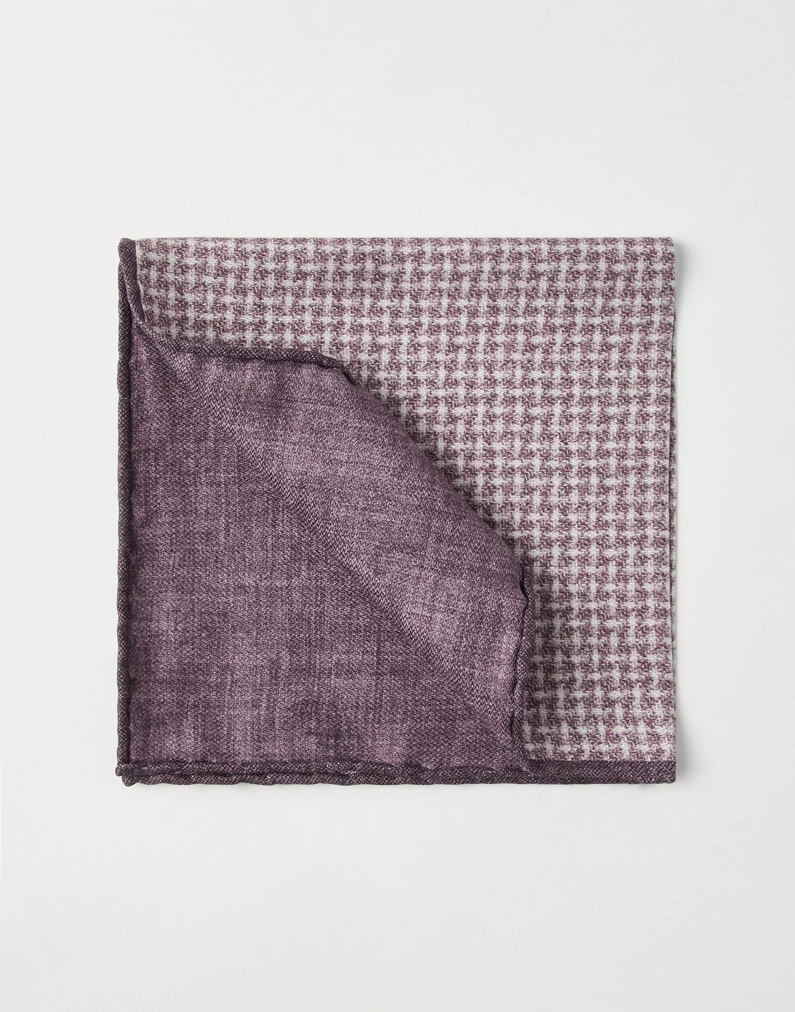 Silk pocket square with weave design - 1