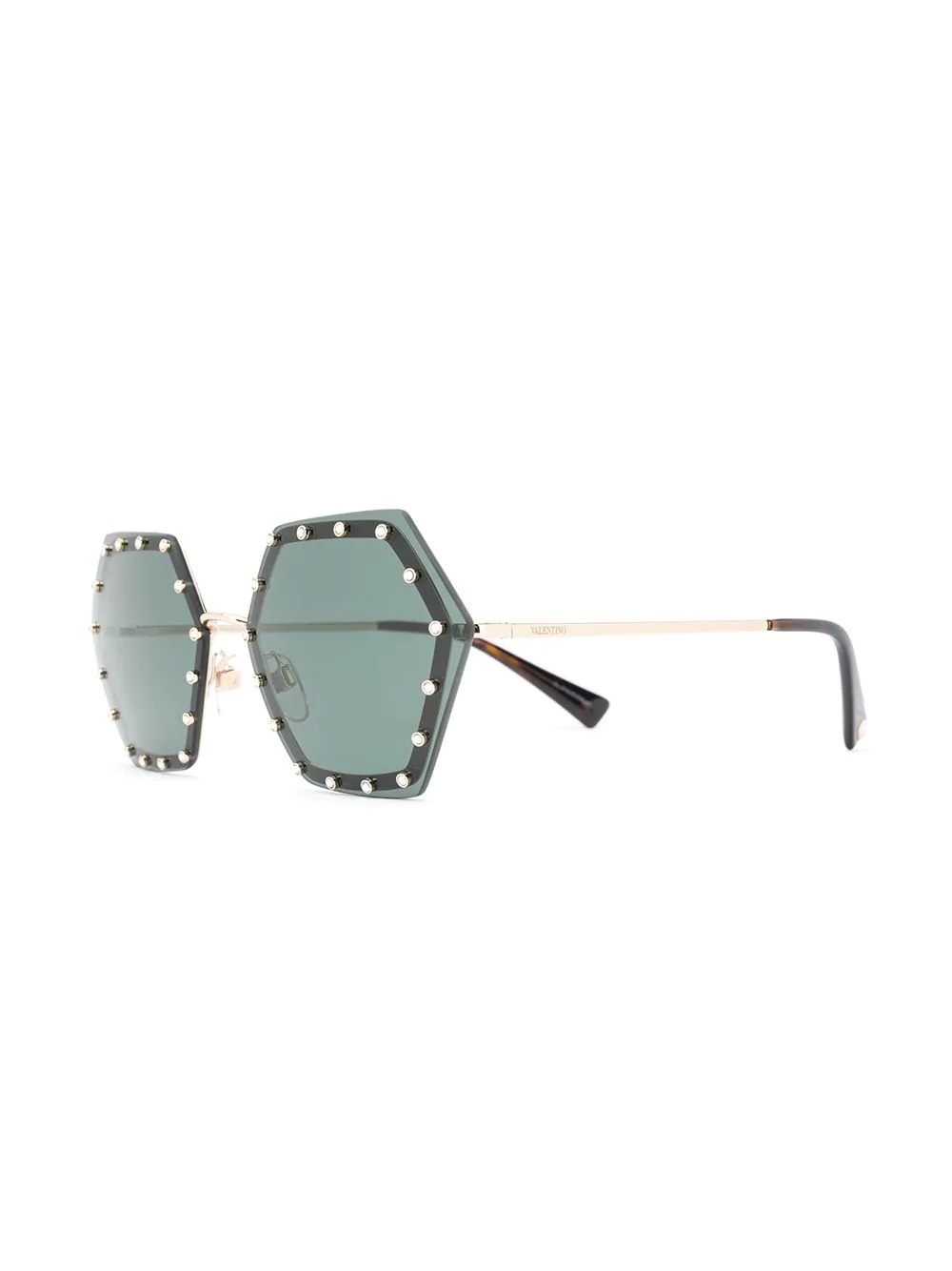 geometric crystal-embellished sunglasses - 2