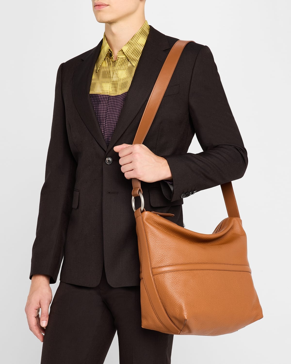 DRIES VAN NOTEN archive レザー メッセンジャーバッ