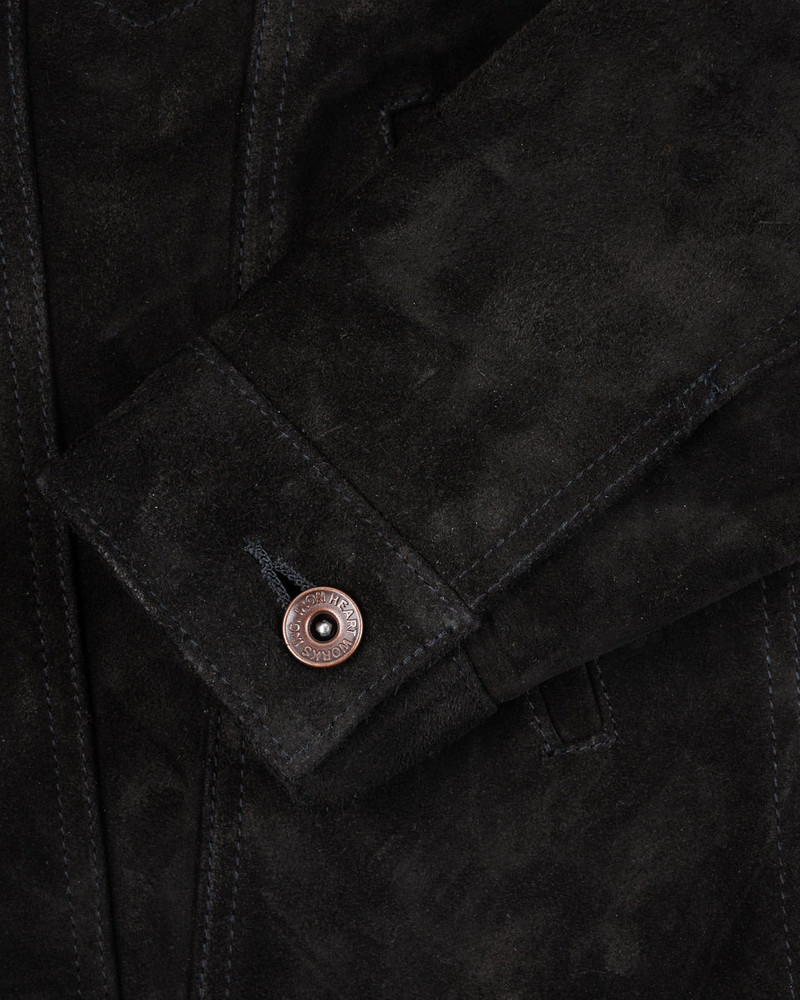 IHJ-155-BLK HORSEHIDE SUEDE MODIFIED TYPE III JACKET - BLACK 8