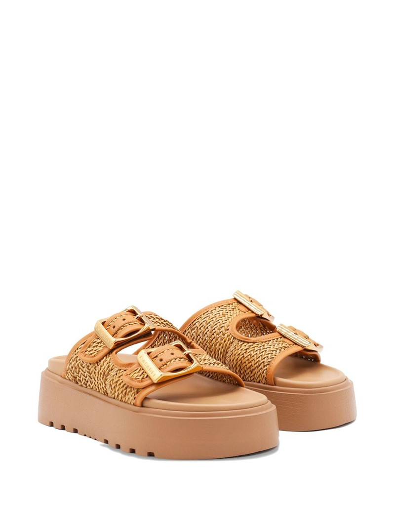CASADEI Birky Ale woven platform sandals outlook