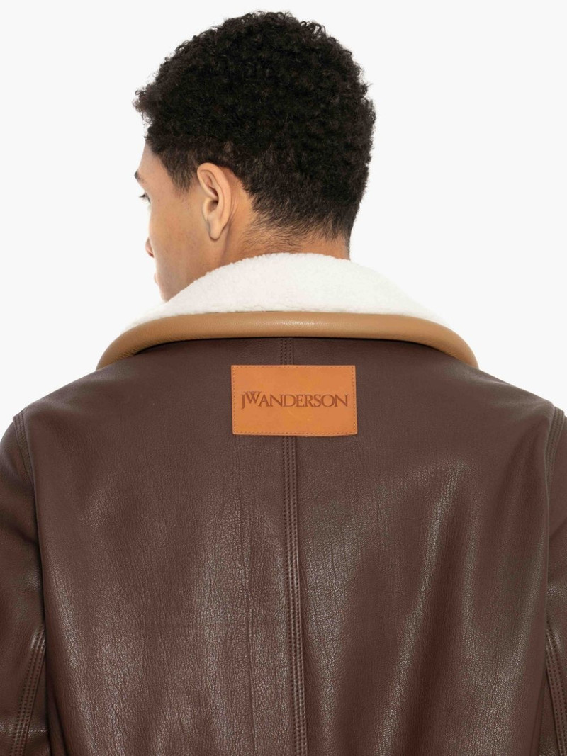 BUMPER-TUBE LEATHER BLOUSON JACKET 5