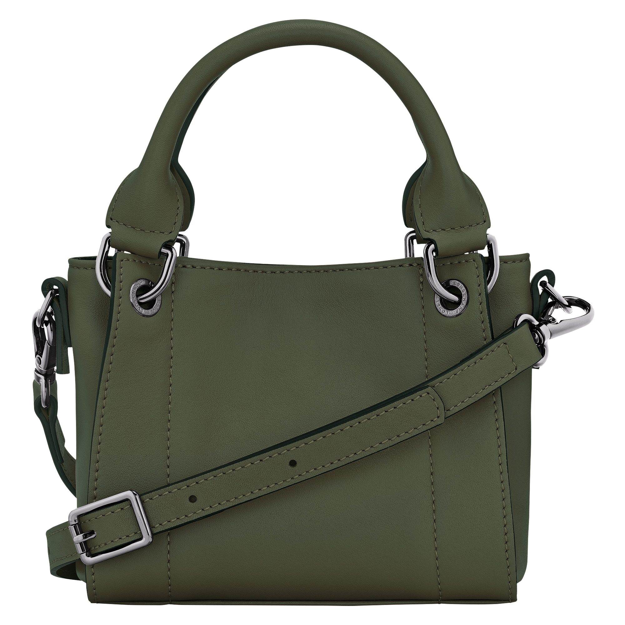 Longchamp 3D XS Handbag Khaki - Leather - 4