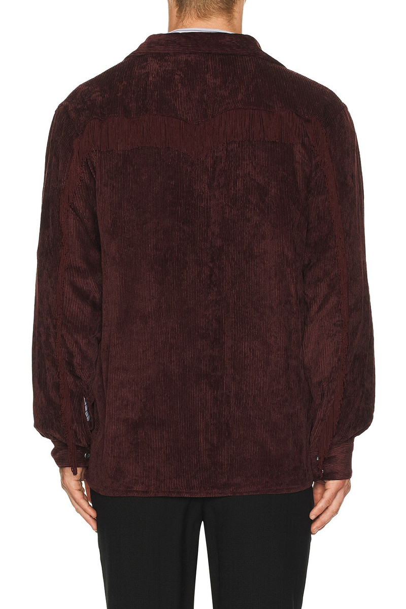 NEEDLES Fringe Open Collar Shirt Rayon Corduroy outlook