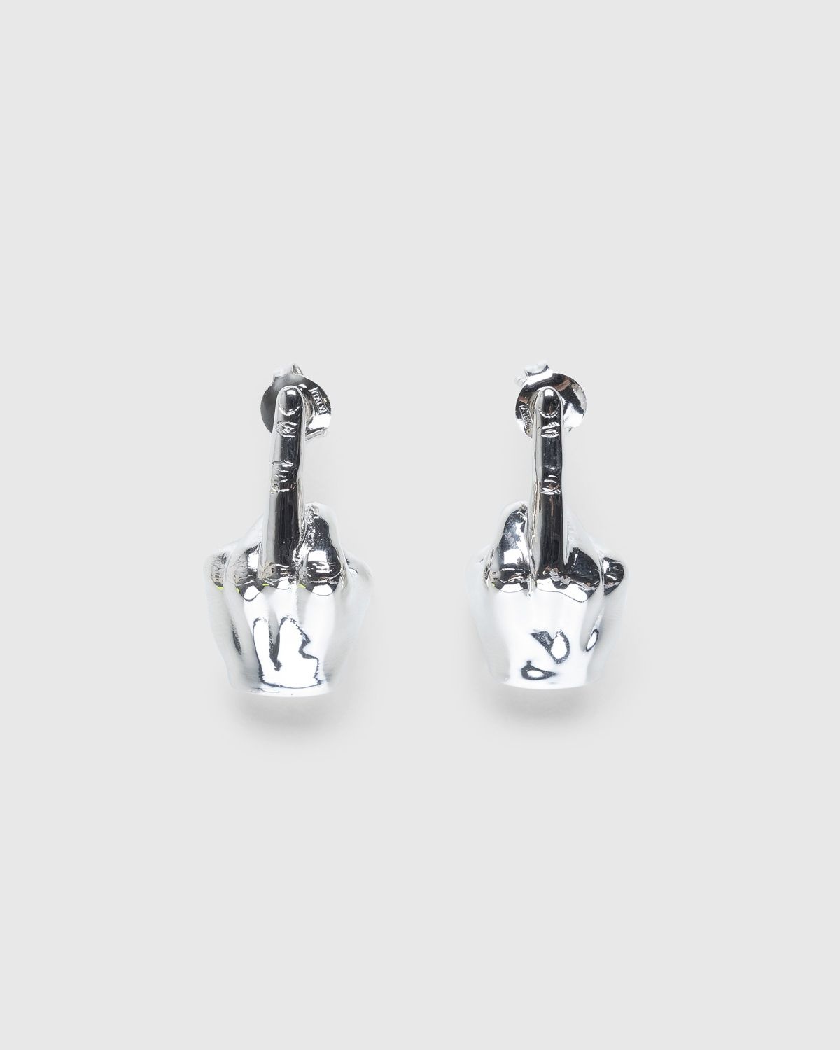 Y/Project – Mini Fuck U Earrings Silver - 1