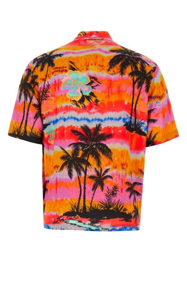 Palm Angels Man Printed Viscose Shirt - 2