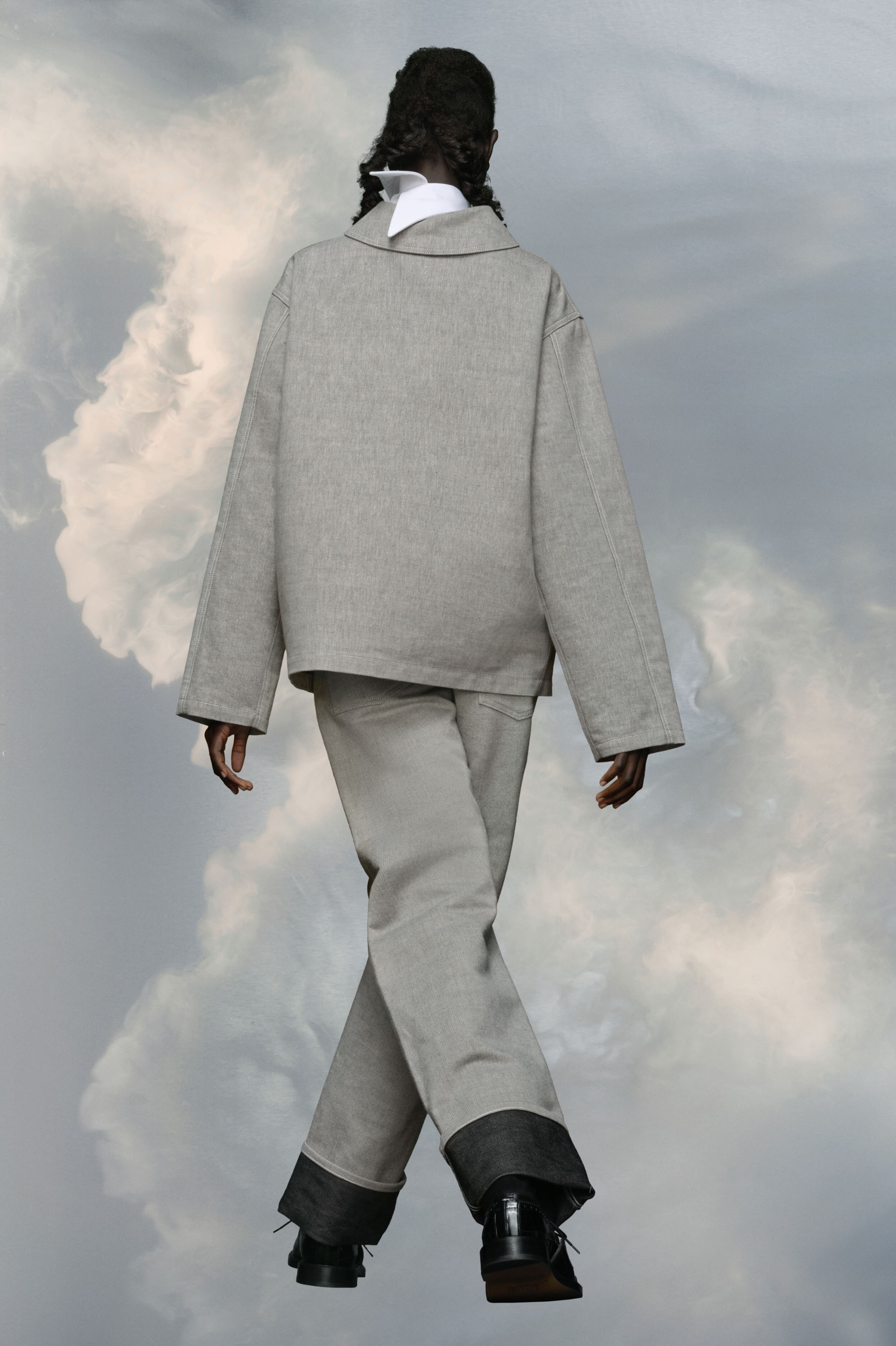 Broken twill button jacket - 4