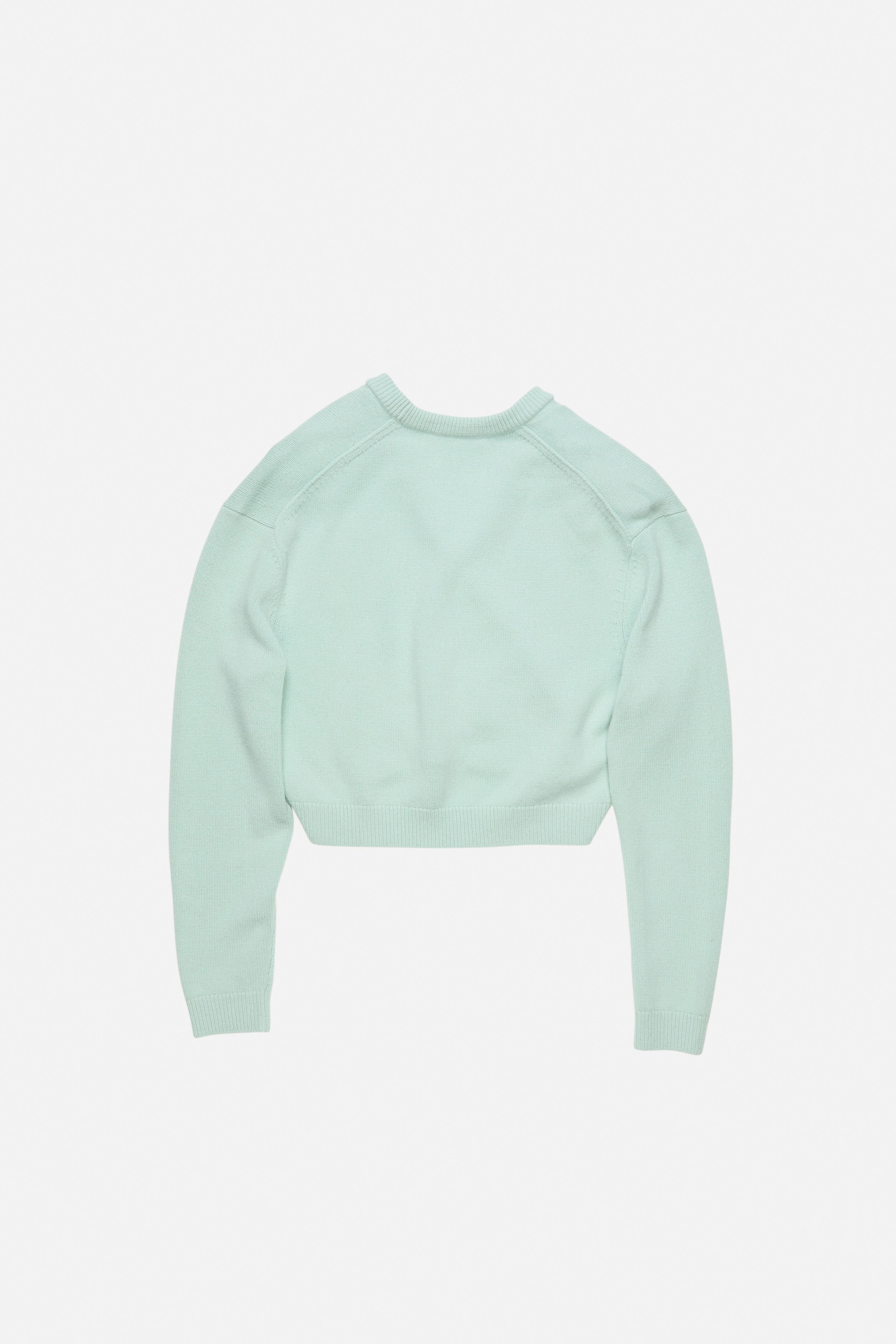 Wool v-neck sweater - Faded mint - 7