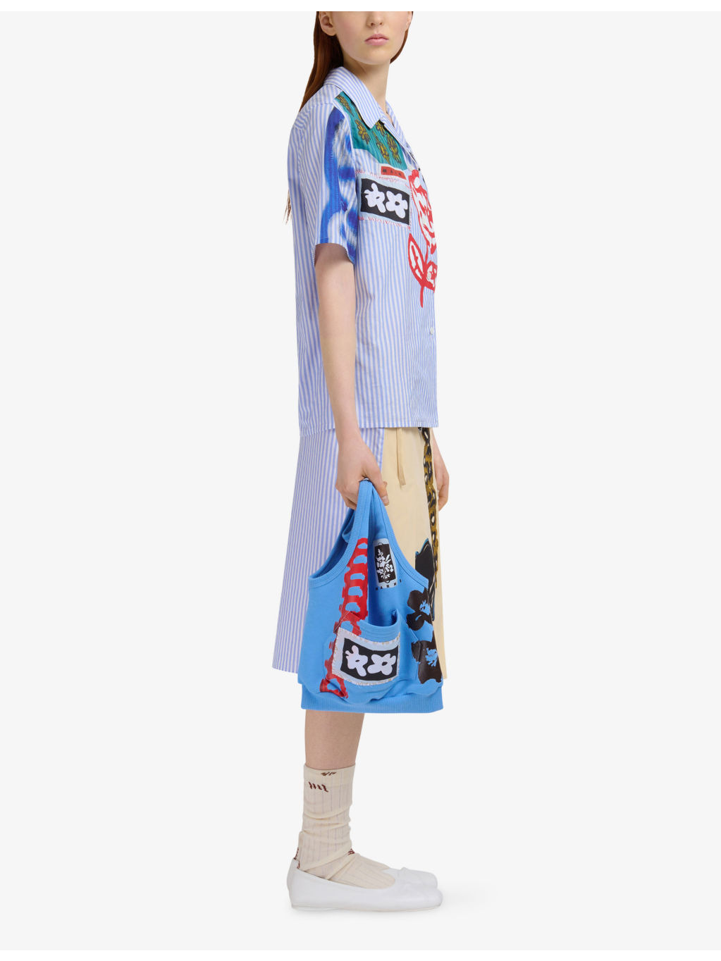 Striped Abstract-Print Cotton Shirt - 2