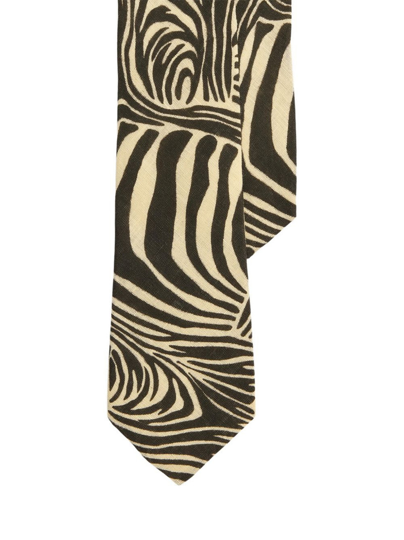 Ralph Lauren animal-print tie outlook