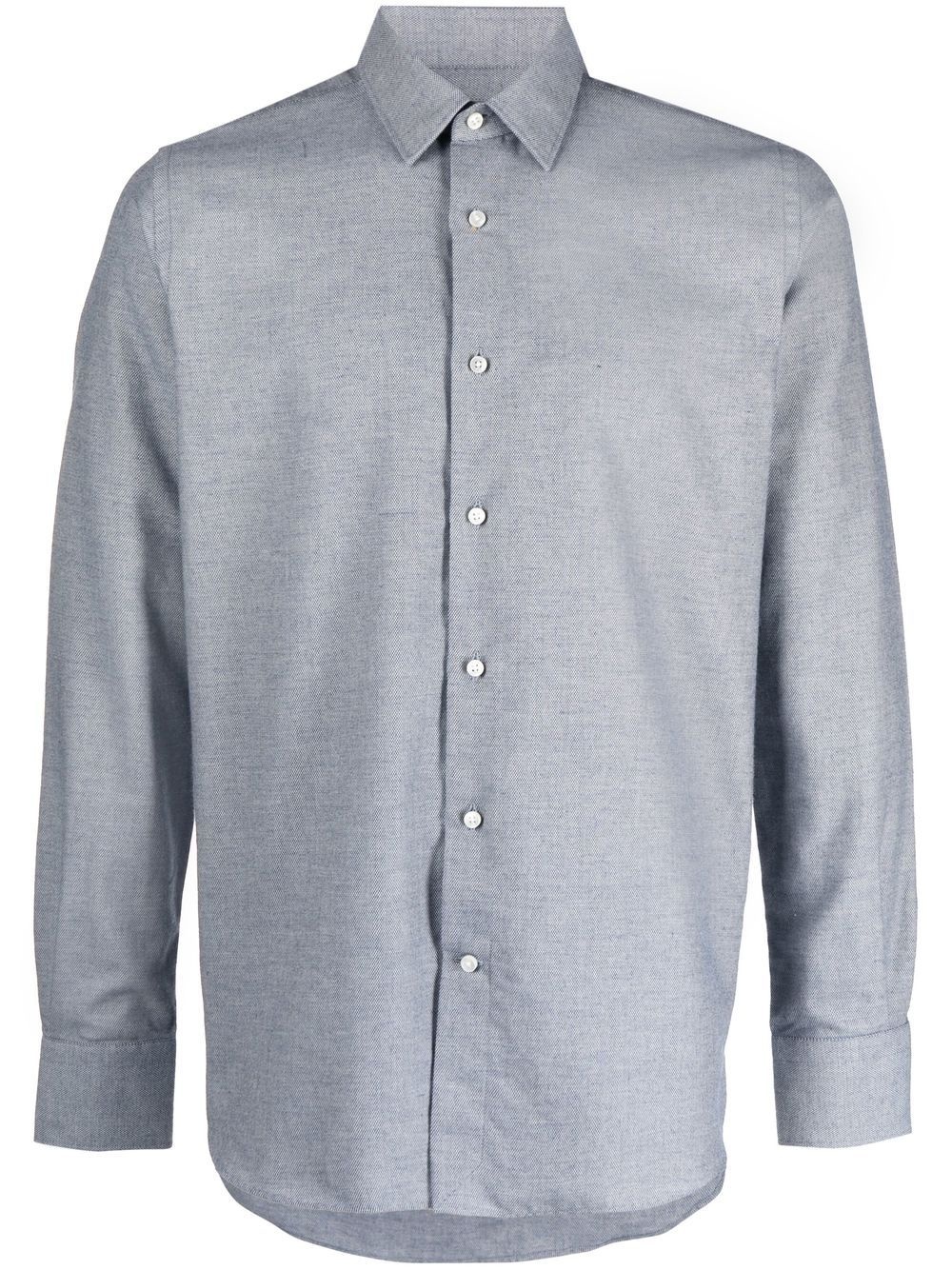 buttoned-up long-sleeved shirt - 1