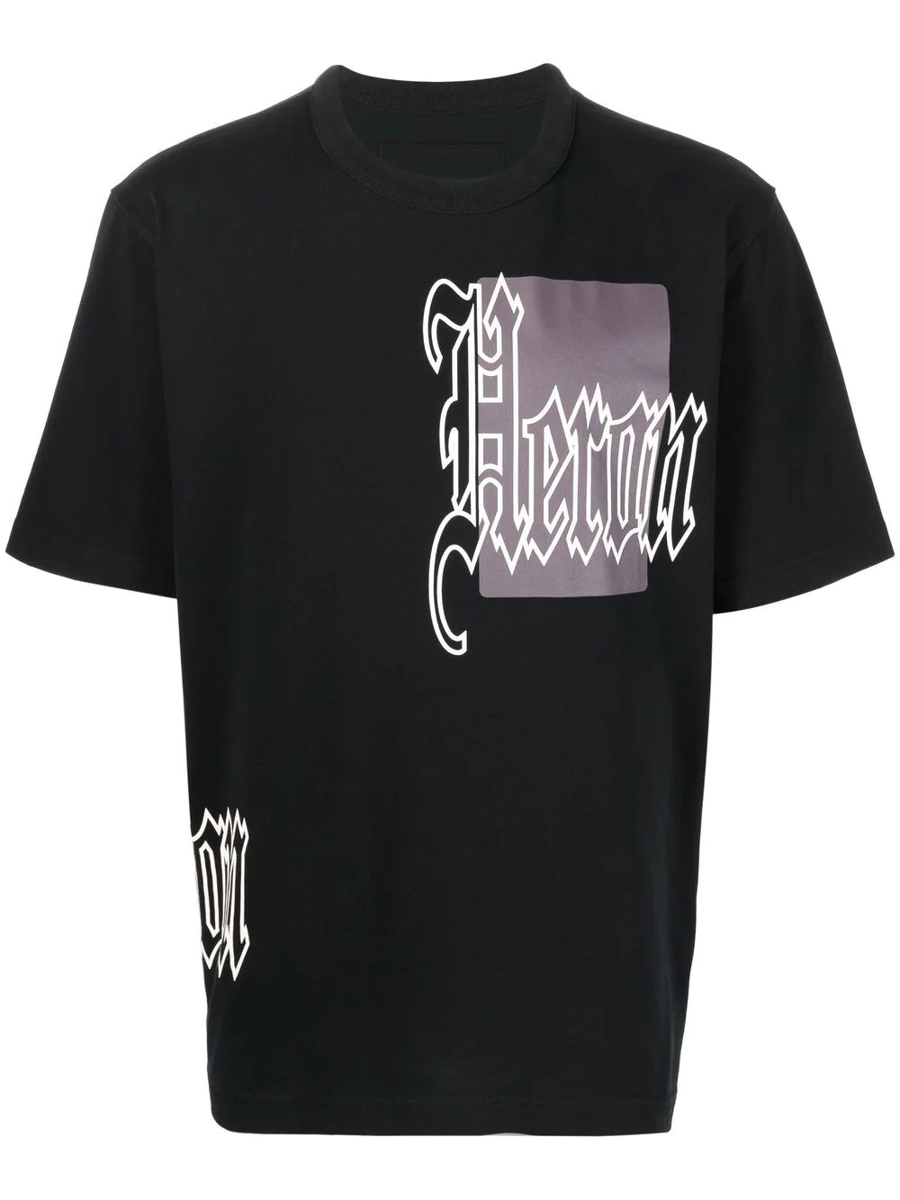 gothic colour-block T-shirt - 1