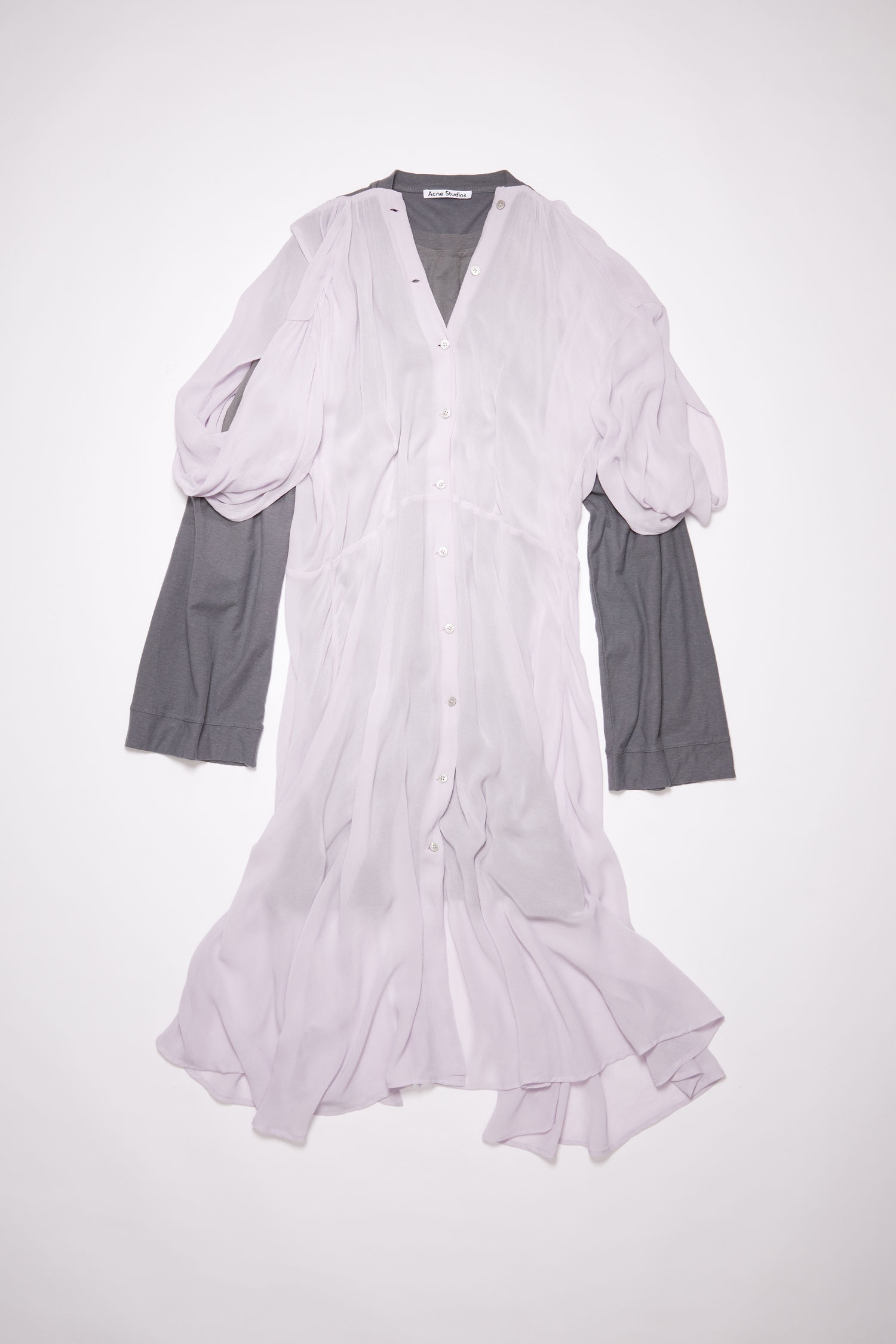 Layered dress - Lilac purple - 1