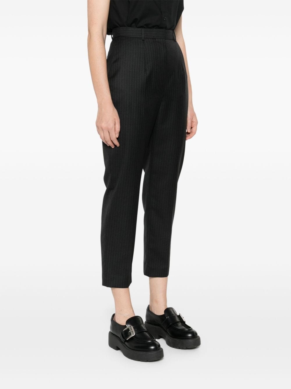 pinstripe-pattern trousers - 3