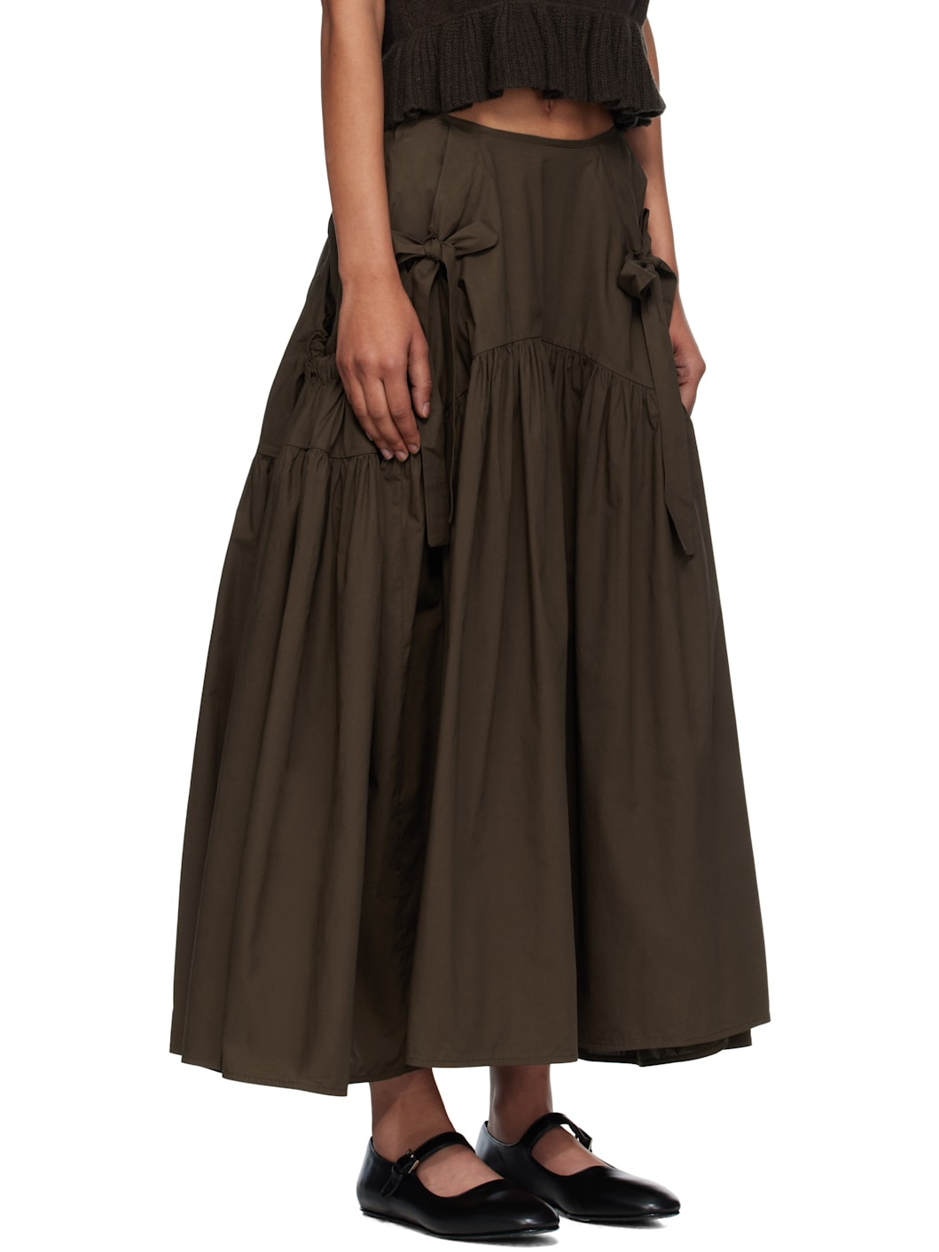Brown Justice Midi Skirt - 2