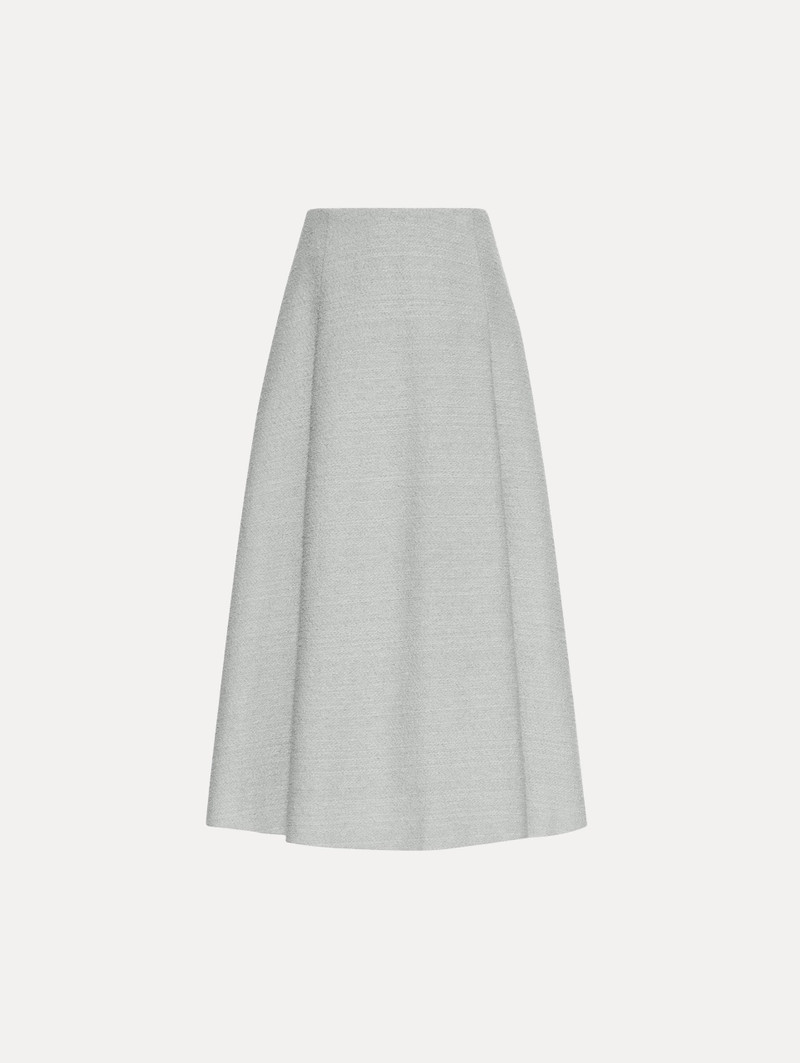COTTON-WOOL TWEED SKIRT 1