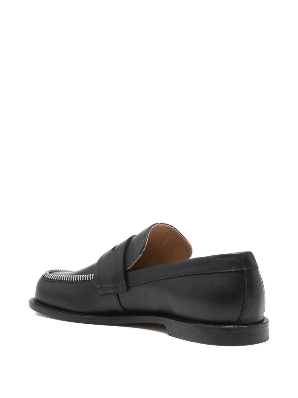 zip-detail penny loafers - 3