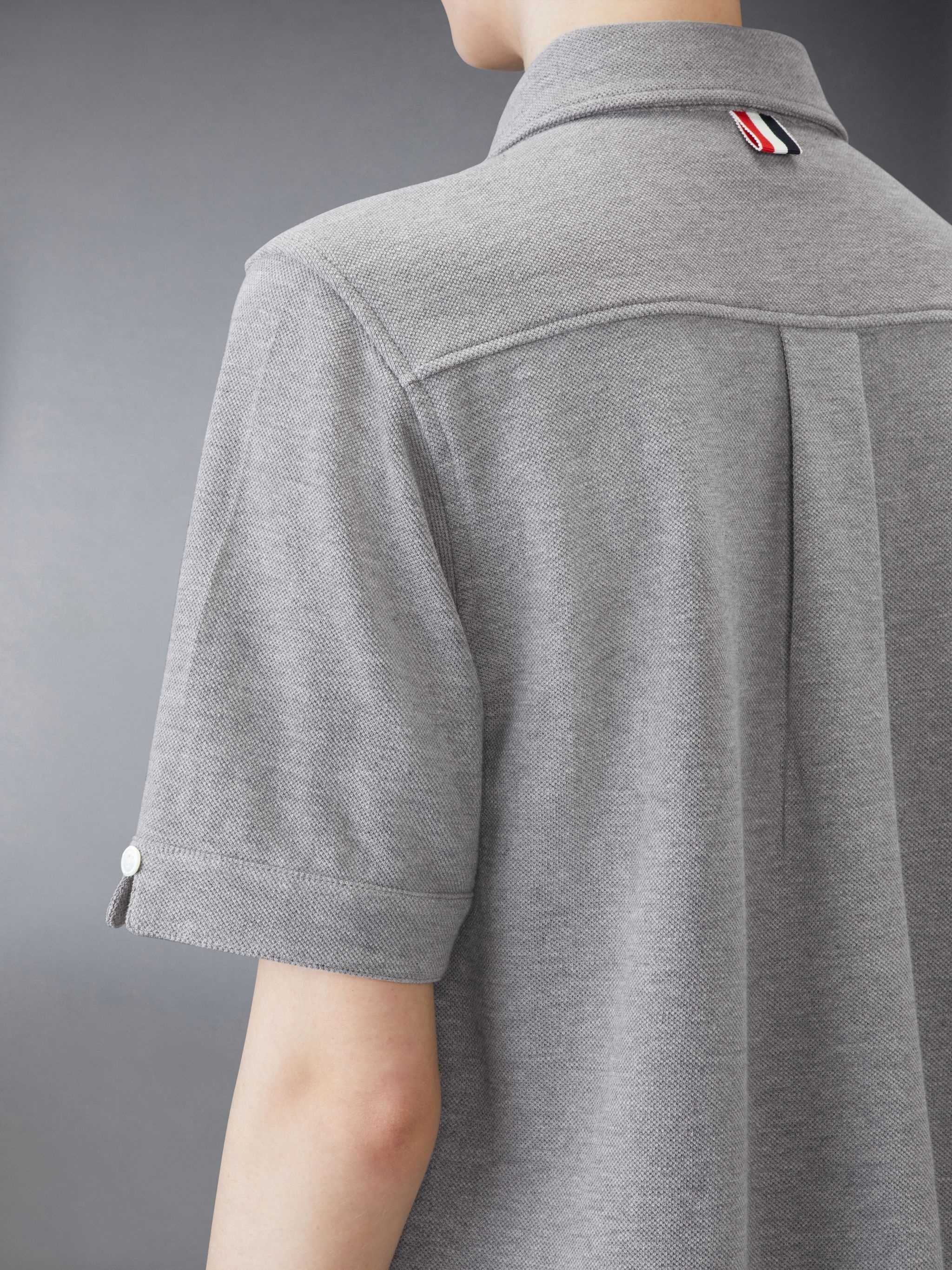 Cotton Pique Short Sleeve Shirt - 4