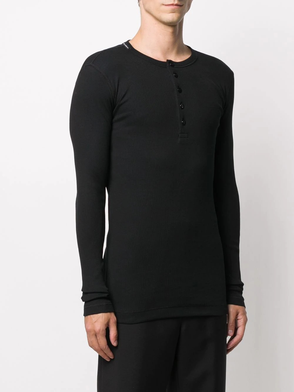 fine-ribbed long-sleeve T-shirt - 3