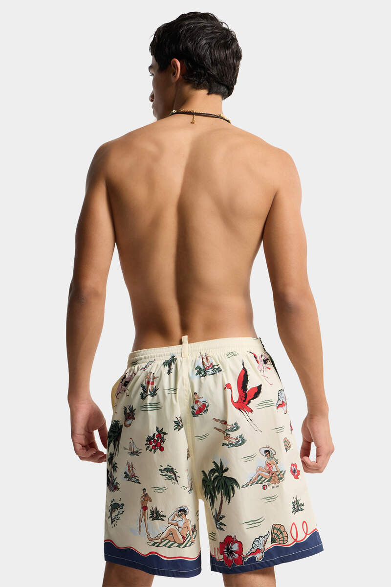 ALOHA SOUVENIR MIDI SWIM BOXER 4