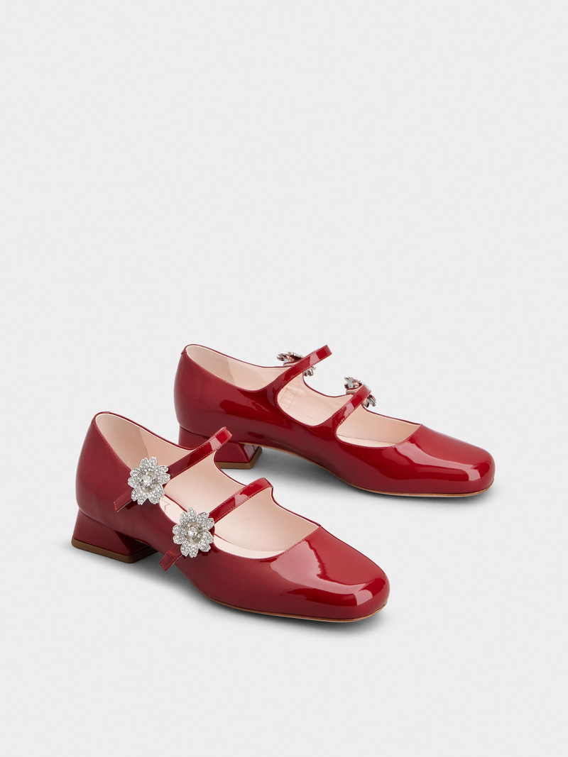 Bouquet Strass Babies Ballerinas in Patent Leather 2