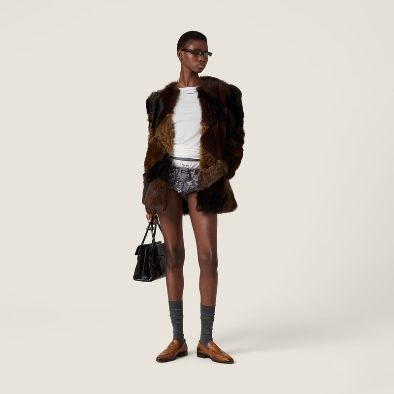 Miu Miu Embroidered duchesse panty outlook